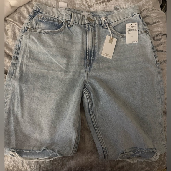 Good American GOOD PETITE ’90s JEANS | 10/30 | NWT | Light Wash Blue 142 - Picture 10 of 13